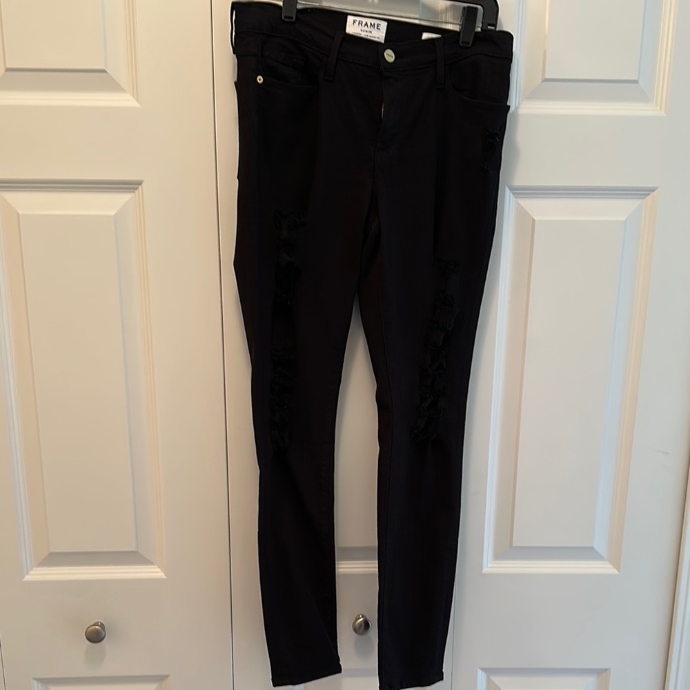 Frame Denim Classic Black Jeans